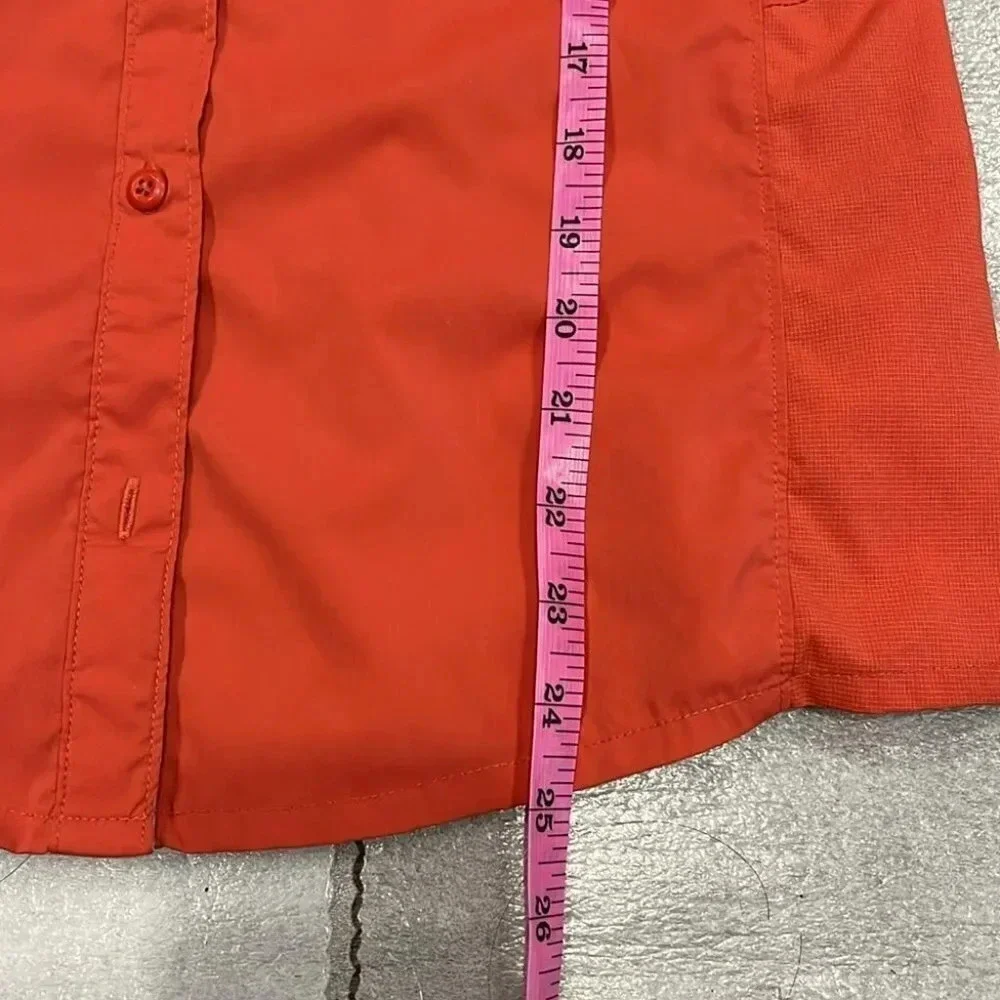 [M]Columbia Titanium Omni-Shade Orange Outdoor/Hiking Button Down Shirt - Picture 9 of 12